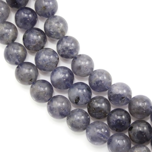 Cordiérite (Iolite) round 8mm x 40cm