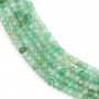 Emerald, faceted rondelle shape, 2x3mm x 40cm