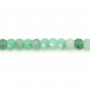 Smeraldo, a forma di rondella sfaccettata, 2x3mm x 40cm