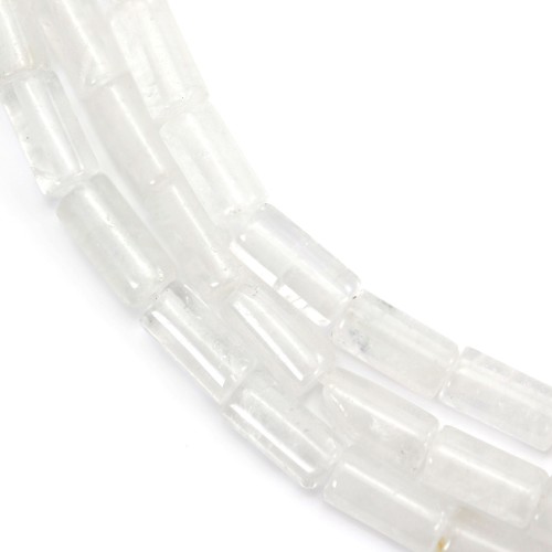 Cristal de quartzo gota facetada 10x30mm x 40cm