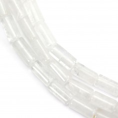 Cristal de roca gota facetada 10x30mm x 40cm