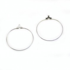 Criolla para decorar 0.7x30mm - Plata 925 x 2 unidades