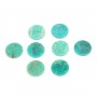 Cabochon Amazonit aus Peru, flach rund, 20mm x 1 Stück.