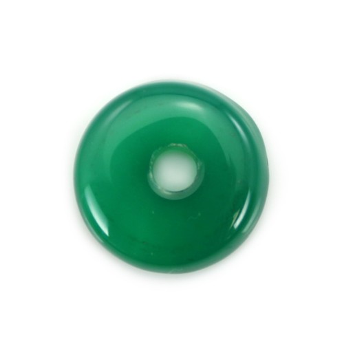 Donut Achat grün 14mm x 1 Stück