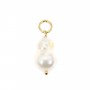 Pendentif Perle d'eau douce de culture Baroque - Gold Filled  x 1pc
