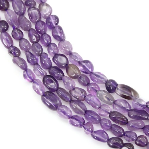 Baroque amethyst nugget 4-5mm x 39cm