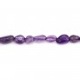 Baroque amethyst nugget 4-5mm x 39cm