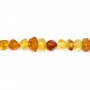 Amber honey cognac baroque 6-7mm x 38cm