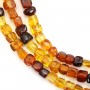 Multicolored amber irregular cube gradient 6mm x 36cm