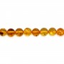 Round amber 6mm x 35cm