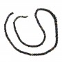 Opale éthiopienne noire traitée rondelle dégradé 3-5.5mm x 40cm