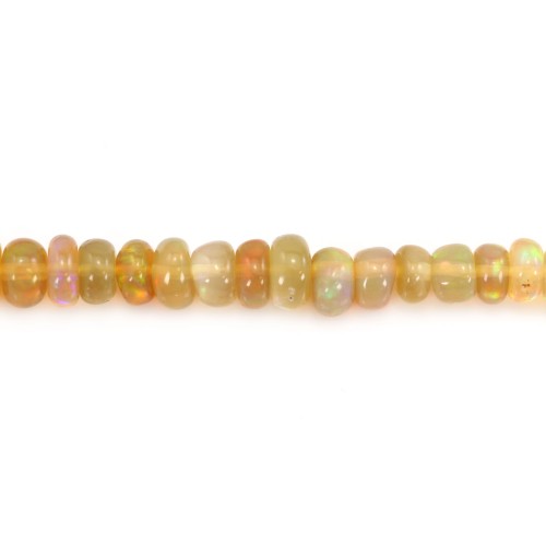 Ethiopian honey opal round bead 3-5mm x 42cm