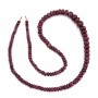Rubis rondelle heishi dégradé 3-6mm x 42cm