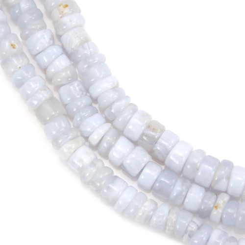 Chalcedon Rondelle Heishi 5-6mm x 40cm