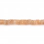 Pierre de lune orange rondelle heishi 4-5mm x 40cm