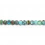 Turquoise naturelle rondelle facette 2x3mm x 39cm