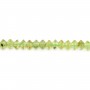 Peridoto rondelle abalorio facetado 2x3mm sur fil 39cm