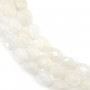 Moonstone faceted oval 6x8mm x 39cm