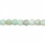 Faceted Amazonite heart 8mm x 38cm