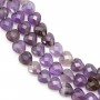 Faceted amethyst heart 8mm x 38cm