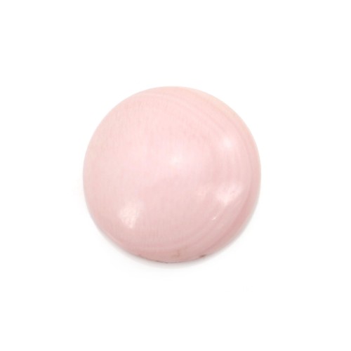 Cabochon Lambi rose ovale 12mm x 1pc