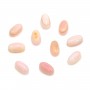Cabochon Lambi rosa ovale 4x6mm x 2 pezzi