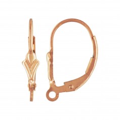 Roségold gefüllte 14 Karat Schlafmütze Lilienblume x 2 Stück.