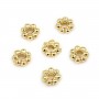 Separatore dorato in ottone 4mm x 5 pezzi