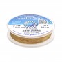 Hilo trenzado de 19 hebras recubierto de nailon plaqué en oro de 24 quilates 0.35mm x 9.15m