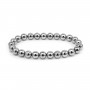 Armband aus silberner Hämatitkugel 8mm - Elastisch x 1 Stück