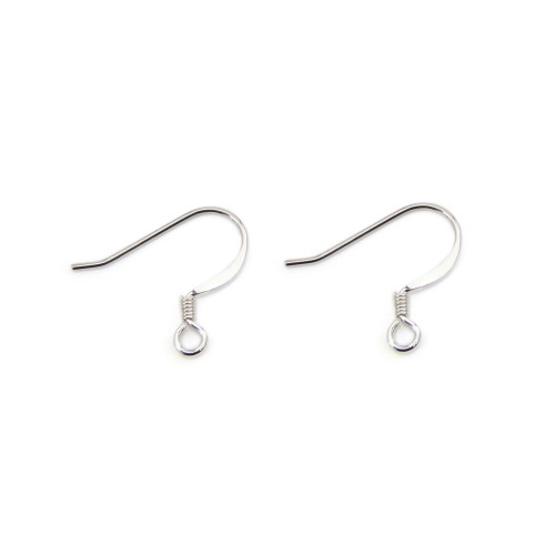 Ohrhaken mit Feder 0.7x16mm - Silber 925 x 2 Stück