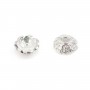 Coupelle feuille 7mm - Silber 925 x 2 Stück