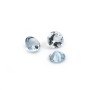 Aqua marinha para cravar, tamanho redondo brilhante 3-3.5mm x 1 peça