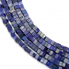 Lapis Lazuli lamelle carré 1x1.5mm x 38cm