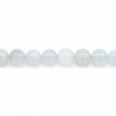 Aigue-Marine Ronde 8mm x 2 perles
