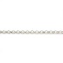Corrente de prata 925 redonda 2.5mm x 50cm