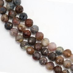 Pietra di Pietersite rotonda sfaccettata 4mm x 39cm