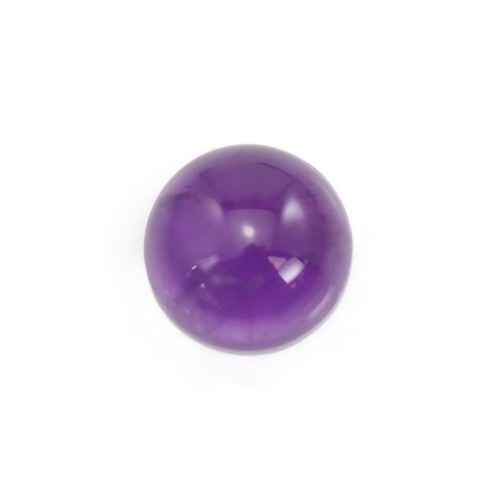 Round amethyst cabochon 8mm x 1pc