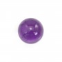 Cabochon amethyste rond 8mm x 1pc