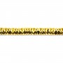 Hematita dourada em formato de disco ondulado 1x4mm x 40cm.