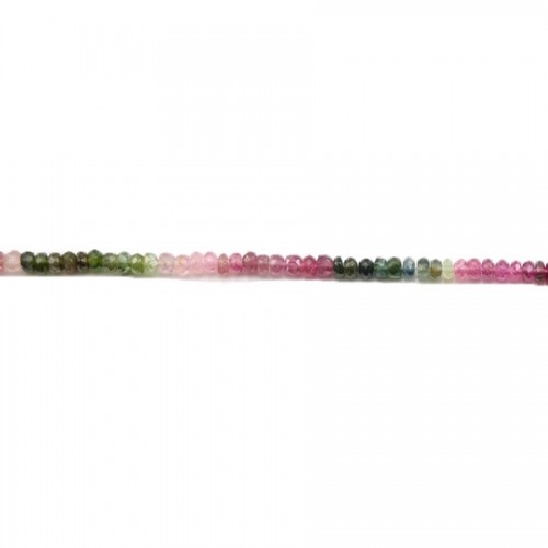 Tourmaline Rondelle Facette