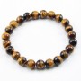 Bracelet Greta Oeil de tigre Boule Ronde 8 MM