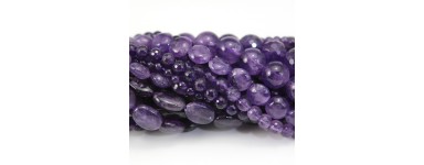 Amatista - Cuenta de piedra natural - Joyería