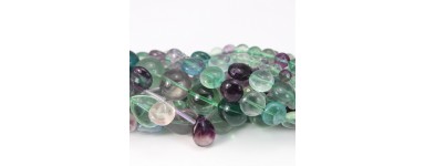 Fluorit - Perle Naturstein - Schmuckherstellung