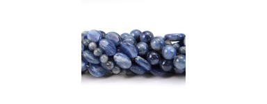 Cianite (Kyanite ou Disthenes) - Conta de pedra natural - Ideia de joalharia