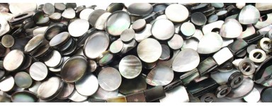 Nacre sur fil - Nacre naturelle - Création de bijoux