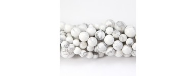Howlite - Perle pierre naturelle - Fabrication de bijoux