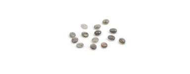 Oval natural stone beads for jewelry making