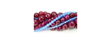 Tinted Agate - Natural Stone Bead - Jewelry Making