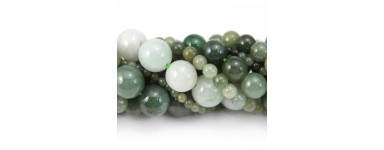 Giada - Perle di pietra naturale - Creazione di gioielli